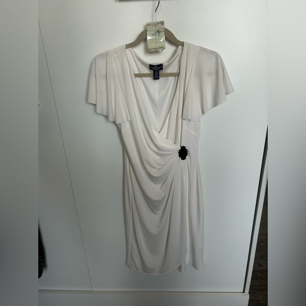 American Living Cream V-Neck Dress